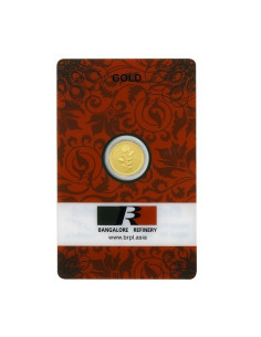BRPL Bangalore Refinery Rose Gold Coin Of 1 Grams in 24 Karat  999 Purity / Fineness