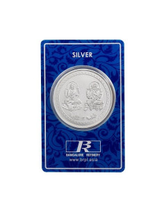 Bangalore Refinery Lakshmi Silver Coin Of 20 Grams in 999 Purity / Fineness
