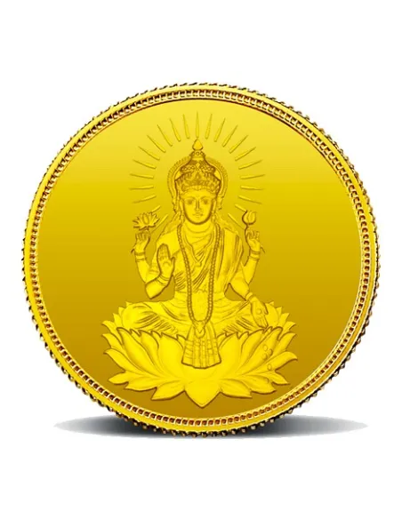 MMTC-PAMP Goddess Lakshmi Gold Coins of 5 Grams 24 Karat in 999.9 Purity / Fineness in Certi Card