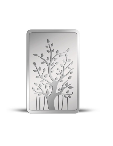 MMTC-PAMP Banyan Tree Silver Ingot Bar of 100 Gram in 999.9 Purity / Fineness in Certi Card