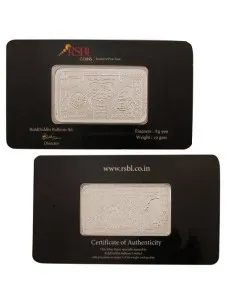 RSBL Silver Note of 10 Grams in 24Kt 999 Purity / Fineness