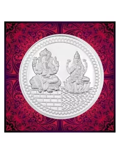 RSBL Lakshmi Ganesh Silver Coin of 20 gm in 999 Purity/Fineness