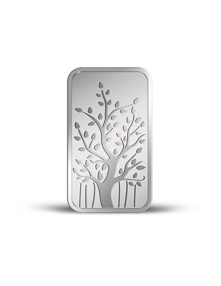 MMTC-PAMP Banyan Tree Silver Ingot Bar of 10 Gram in 999.9 Purity / Fineness in Certi Card