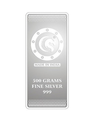 Omkar Mint Kalpataru  Silver Bar of 500 Grams in 999 Purity Fineness