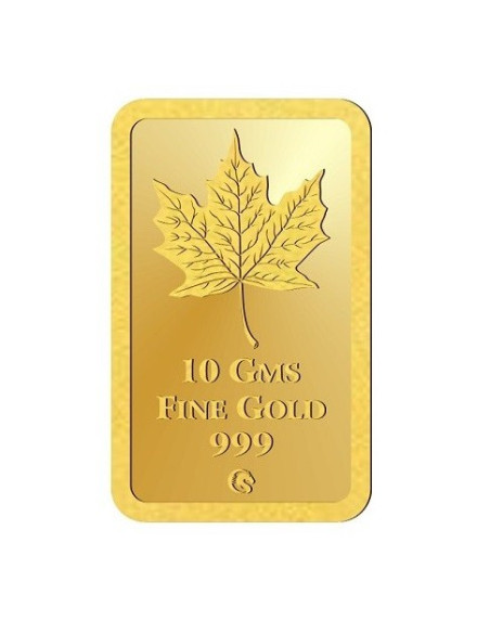 Omkar Mint Peacock Gold Bar Of 10 Gram 24Kt Gold 999 Purity Fineness