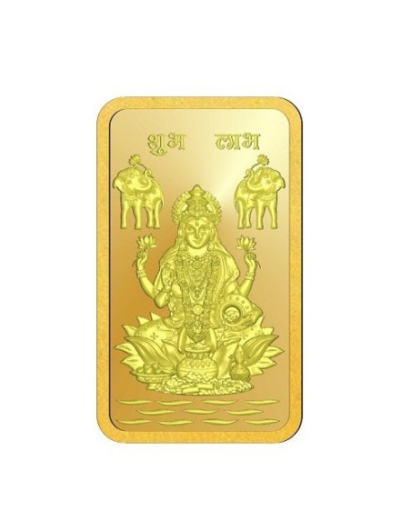 Omkar Mint Lakshmi Gold Bar Of 20 Gram 24Kt Gold 999 Purity Fineness