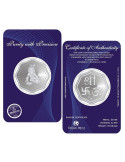 Omkar Mint Octagon Laddu Gopal Silver Coin Of 10 Grams in 999 Purity Fineness