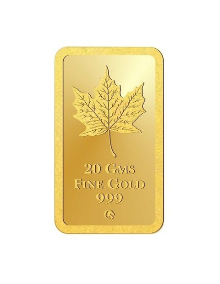 Omkar Mint Kalpataru Gold Bar Of 20 Gram 24Kt Gold 999 Purity Fineness