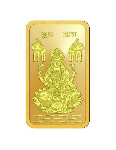 Omkar Mint Lakshmi Gold Bar Of 2 Gram 24Kt Gold 999 Purity Fineness