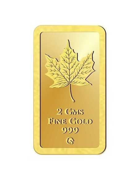 Omkar Mint Lakshmi Gold Bar Of 2 Gram 24Kt Gold 999 Purity Fineness