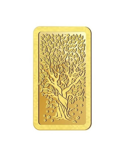 Omkar Mint Kalpataru Gold Bar Of 5 Gram 24Kt Gold 999 Purity Fineness
