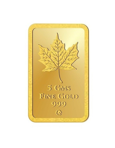 Omkar Mint Kalpataru Gold Bar Of 5 Gram 24Kt Gold 999 Purity Fineness