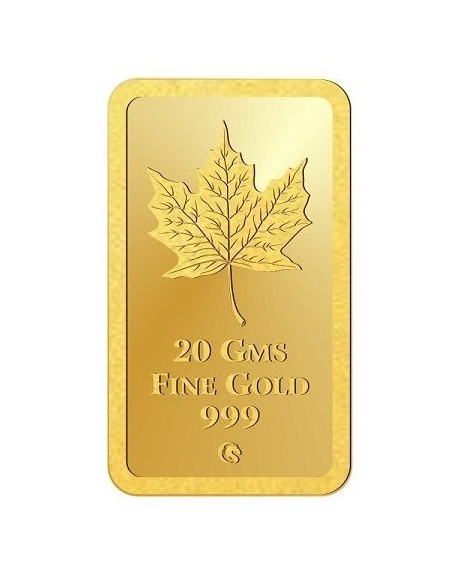 Omkar Mint Peacock Gold Bar Of 20 Gram 24Kt Gold 999 Purity Fineness