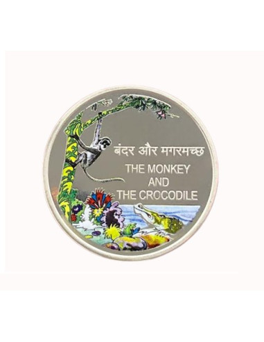 SPMCIL The Monkey and the Crocodile Panchatantra Colour Coin 