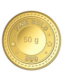 Gujarat Gold Centre Gold Coin Of 50 Gram 24Kt in 999 Purity / Fineness