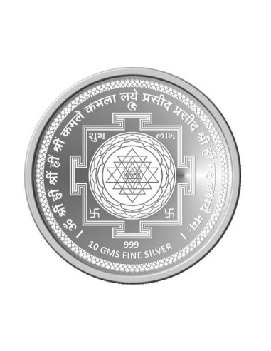 Omkar Mint Ashtalakshmi Silver Coin of 10 Grams in 999 Purity Fineness