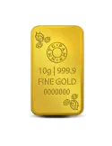 MMTC-PAMP Gold Peacock Ingot Bar of 10 Grams in 24 Karat 999.9 Purity / Fineness