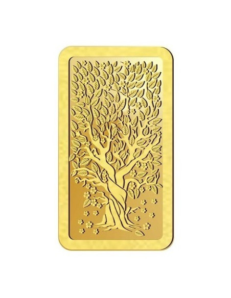 Omkar Mint Kalpataru Gold Bar Of 10 Gram 24Kt Gold 999 Purity Fineness