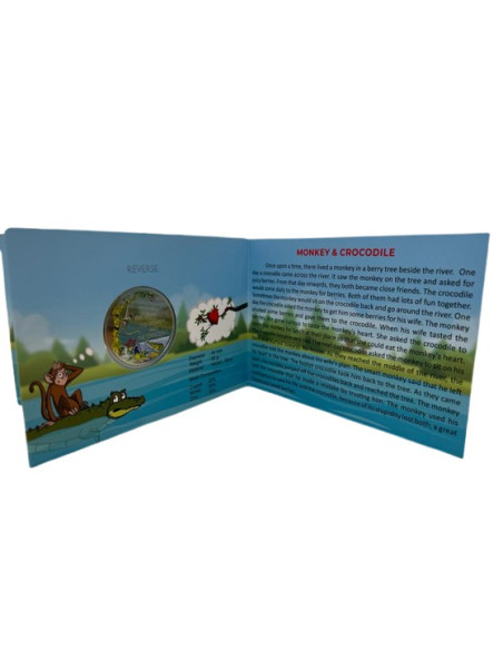 SPMCIL The Monkey and the Crocodile Panchatantra Colour Coin Series 