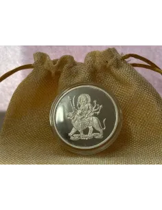 SPMCIL Maa Durga Silver Souvenir Coin Of 40 grams in 999 purity Fineness