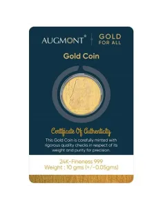 Augmont Marriage 10 gm Gold Coin 24Kt in 999 Purity