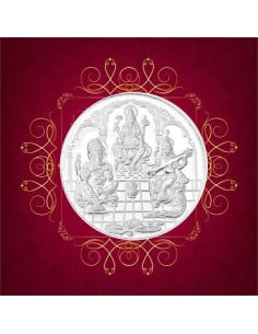 RSBL Shree Trimurti Silver Coin 5 Grams in 999 Purity 24Kt/Fineness