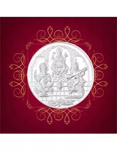 RSBL Shree Trimurti Silver Coin 5 Grams in 999 Purity 24Kt/Fineness