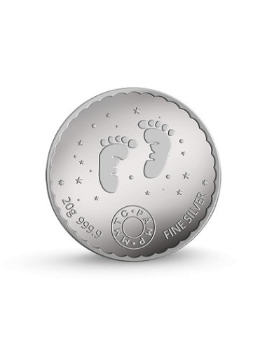 MMTC-PAMP New Born Baby Silver Coin of 20 gm in 999.9 Purity