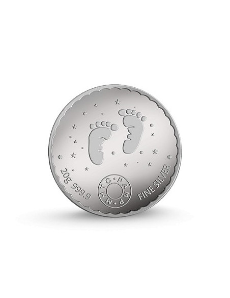 MMTC-PAMP New Born Baby Silver Coin of 20 gm in 999.9 Purity