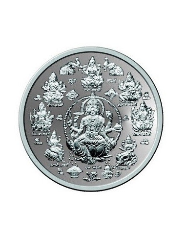 Omkar Mint Ashtalakshmi Silver Coin of 5 Grams in 999 Purity Fineness