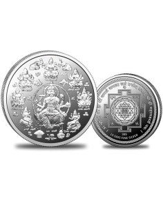 Omkar Mint Ashtalakshmi Silver Coin of 10 Grams in 999 Purity Fineness