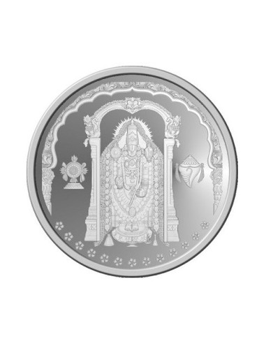 Omkar Mint Tirupati Balaji Silver Coin of 10 Grams in 999 Purity Fineness