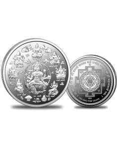 Omkar Mint Ashtalakshmi Silver Coin of 100 Grams in 999 Purity Fineness