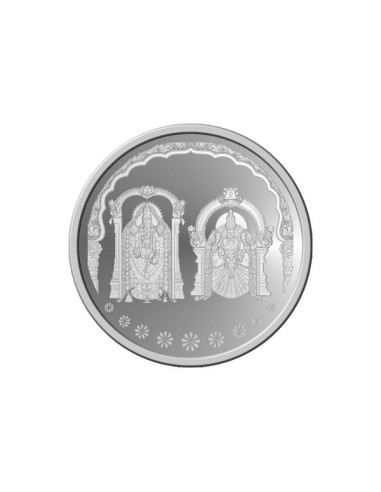 Omkar Mint Balaji Padmavati Silver Coin of 10 Grams in 999 Purity Fineness