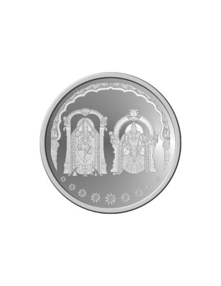 Omkar Mint Balaji Padmavati Silver Coin of 10 Grams in 999 Purity Fineness