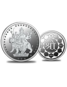 Omkar Mint Durga Silver Coin of 5 Grams in 999 Purity Fineness