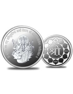 Omkar Mint Gayatri Mata Silver Coin of 5 Grams in 999 Purity Fineness
