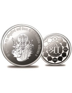 Omkar Mint Gayatri Mata Silver Coin of 10 Grams in 999 Purity Fineness