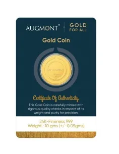 Augmont 10 gm Gold Coin 24Kt in 999 Purity