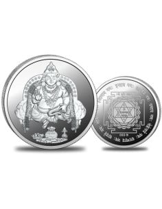 Omkar Mint Lord Kuber Silver Coin of 10 Grams in 999 Purity Fineness