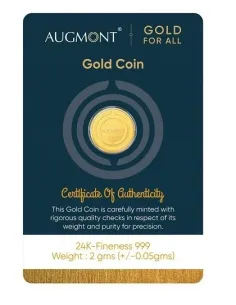 Augmont 2 gm Gold Coin 24Kt in 999 Purity