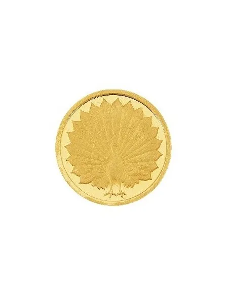 India Govt. Mint Peacock Design Gold Coin Of 2 grams in 999 purity Fineness