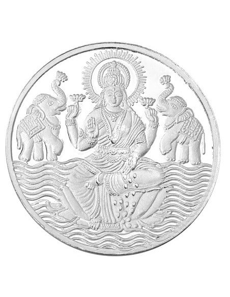 RSBL Shree Lakshmi Silver Coin 10 Grams in 999 Purity 24Kt/Fineness
