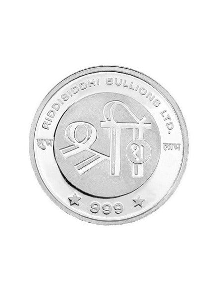 RSBL Shree Lakshmi Silver Coin 10 Grams in 999 Purity 24Kt/Fineness