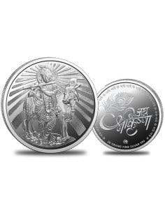 Omkar Mint Krishna Silver Coin of 20 Grams in 999 Purity Fineness