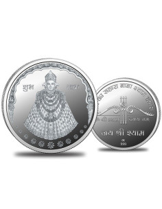 Omkar Mint Shyam Baba Silver Coin of 5 Grams in 999 Purity Fineness
