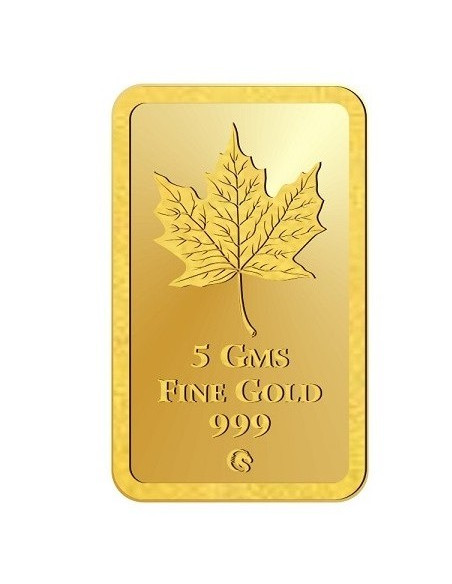 Omkar Mint Peacock Gold Bar Of 5 Gram 24Kt Gold 999 Purity Fineness