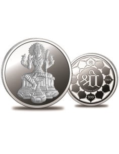 Omkar Mint Lalithamma Silver Coin of 10 Grams in 999 Purity Fineness