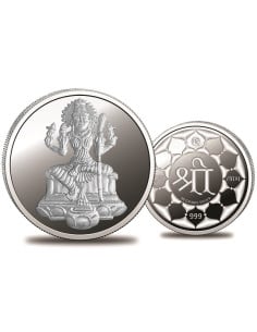 Omkar Mint Lalithamma Silver Coin of 20 Grams in 999 Purity Fineness