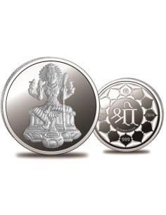 Omkar Mint Lalithamma Silver Coin of 50 Grams in 999 Purity Fineness
